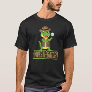 Camiseta Detetive Investi Gator Pun Alligator
