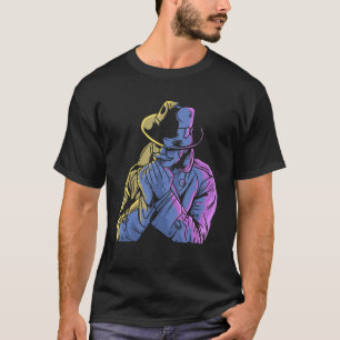 Camiseta Detetive legal com bigode Misteriosos Spy Men Wo