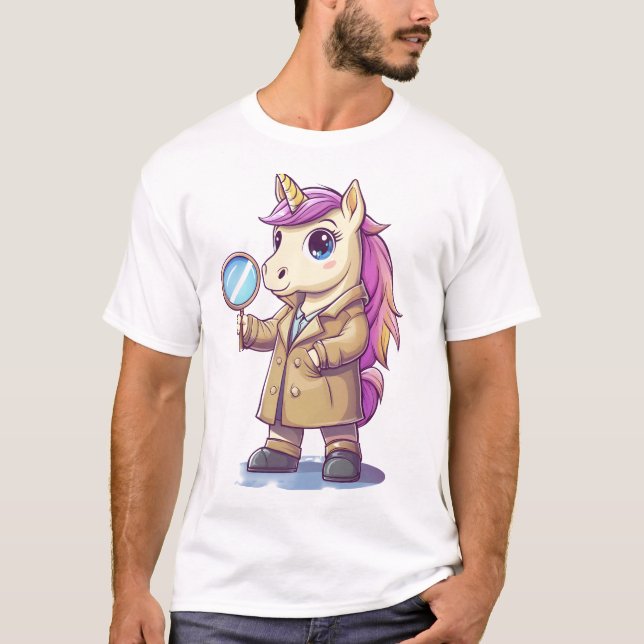 Camiseta Detetive Mistério Unicórnio (Frente)