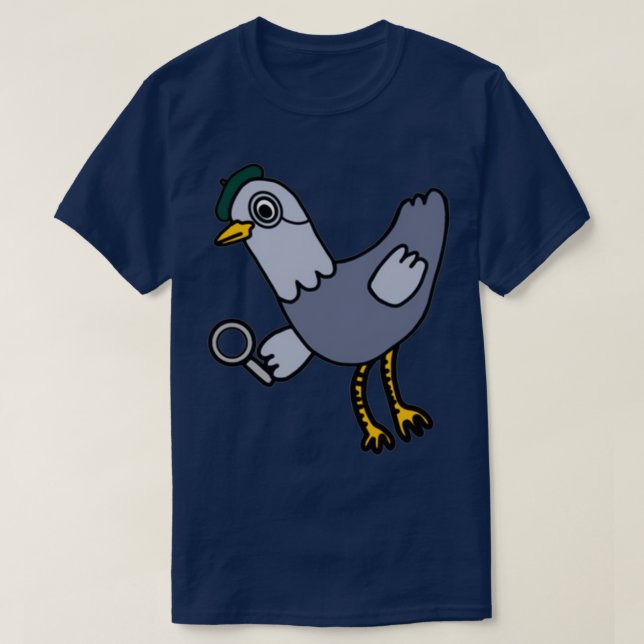 Camiseta Detetive Pigeon (Frente do Design)