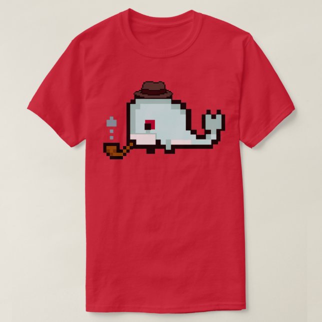 Camiseta Detetive Pixel Whale (Frente do Design)