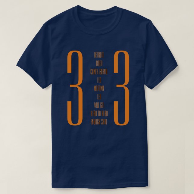 Camiseta Detroit 313 (Frente do Design)