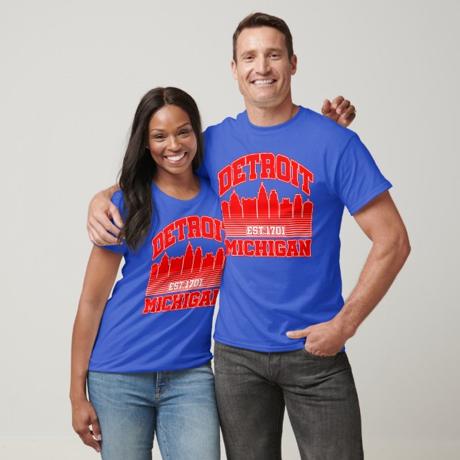 Camiseta Detroit, Michigan (Unissex)