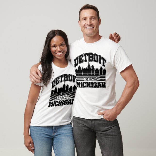 Camiseta Detroit, Michigan (Unissex)