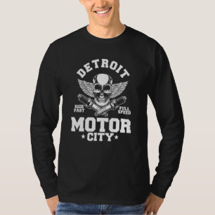 Camiseta Detroit Michigan Motor City Sparg Wings Ride