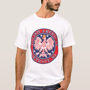Camiseta Detroit Michigan Polonesa Eagle
