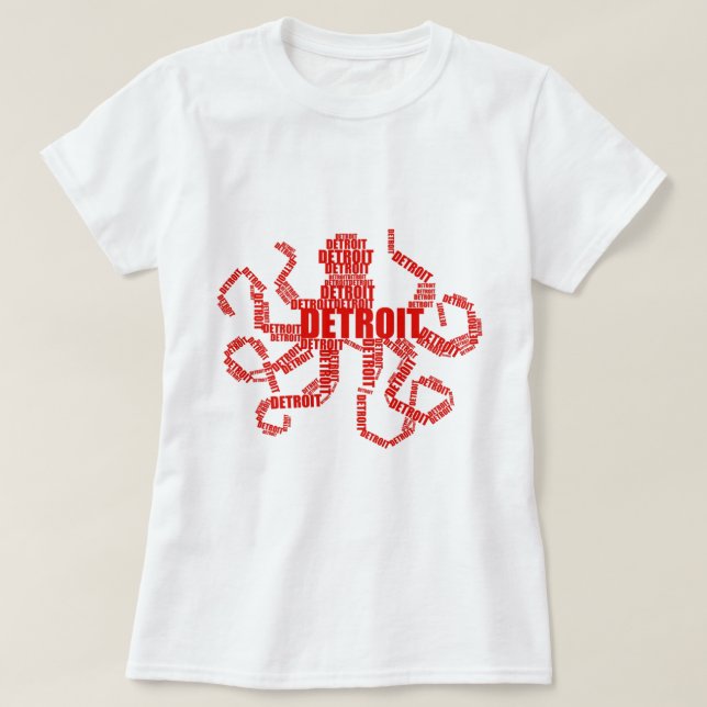 Camiseta Detroit Octopus (Frente do Design)