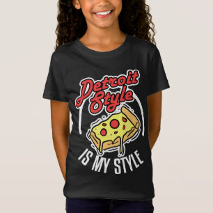 Camiseta Detroit Style Pizza É Meu Estilo Michigan Lover Gi