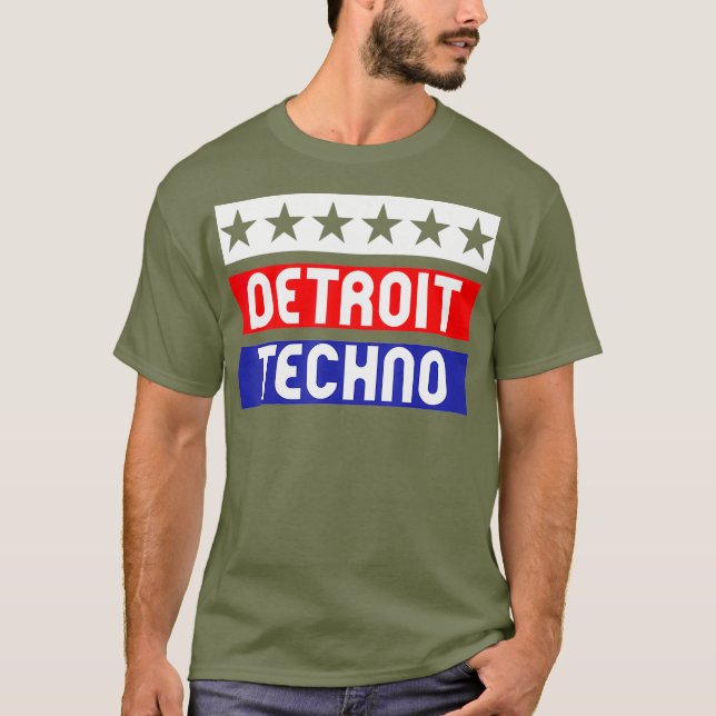 Camiseta Detroit Techno House Music Festival USA EDM (Frente)