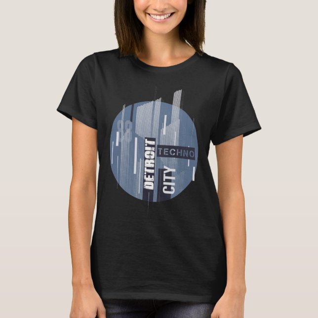 Camiseta Detroit Techno Music 88 Original Retro Techno Hous (Frente)