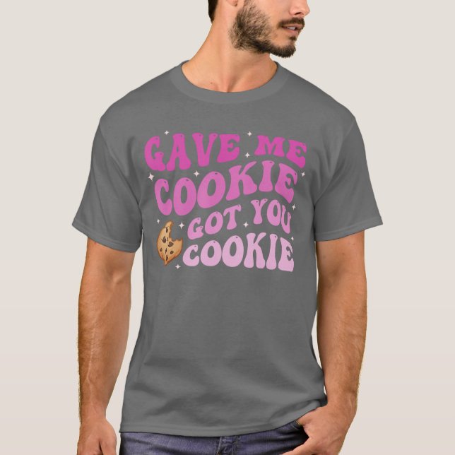 Camiseta Deu-me Biscoito Teve Você Biscoito menino (Frente)