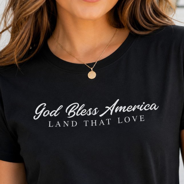 Camiseta Deus Abençoe a América (Criador carregado)