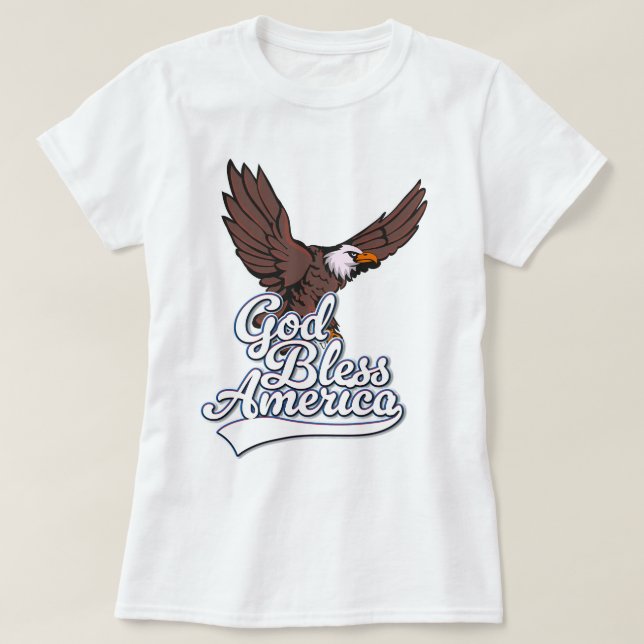 Camiseta Deus Abençoe a América (Frente do Design)