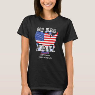 Camiseta Deus Abençoe a América Especialmente Vero Beach FL