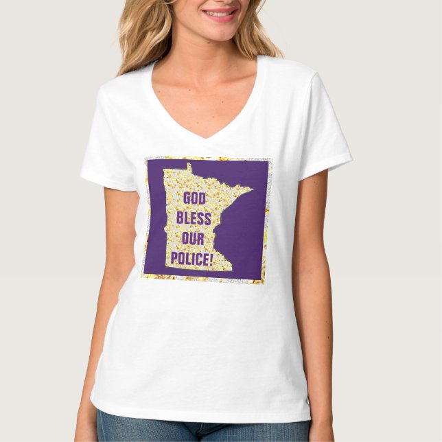 CAMISETA DEUS ABENÇOE A NOSSA POLÍCIA! (Frente)