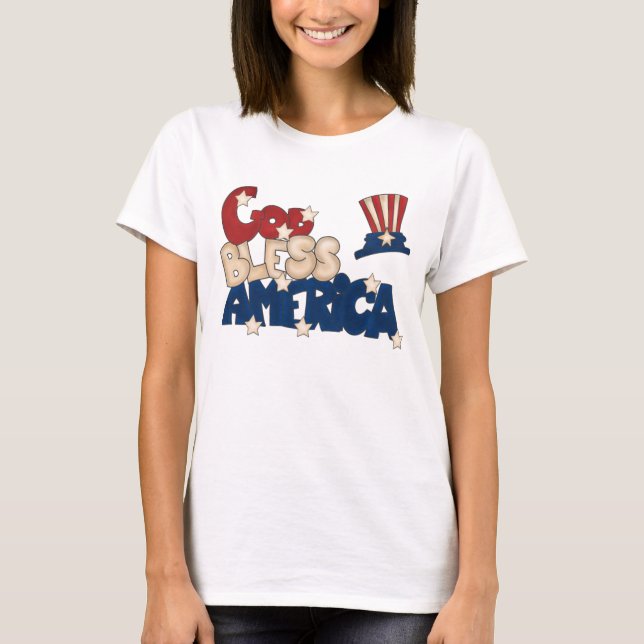 Camiseta Deus abençoe América (Frente)