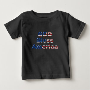 Camiseta Deus abençoe América julho 4° Glitter