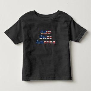 Camiseta Deus abençoe América julho 4° Glitter