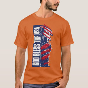 Camiseta Deus abençoe da Liberdade dos EUA