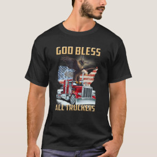 Camiseta deus abençoe De Todos Os Caminhoneiros Engraçados 