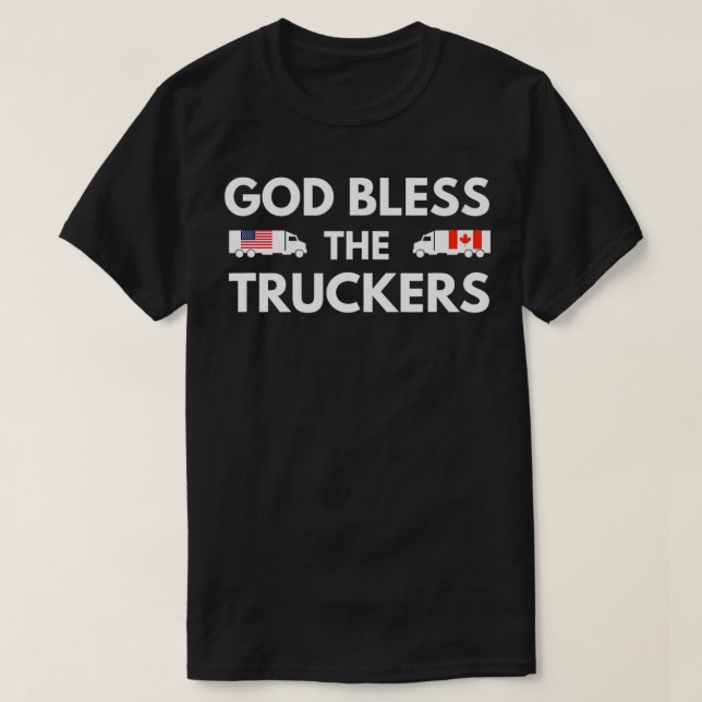 Camiseta Deus abençoe dos caminhoneiros (Frente do Design)