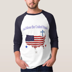 Camiseta Deus abençoe dos EUA
