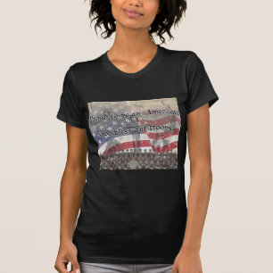 Camiseta Deus abençoe dos heróis dos EUA nossas tropas co