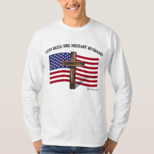 CAMISETA DEUS ABENÇOE ESSE MARIDO MILITAR