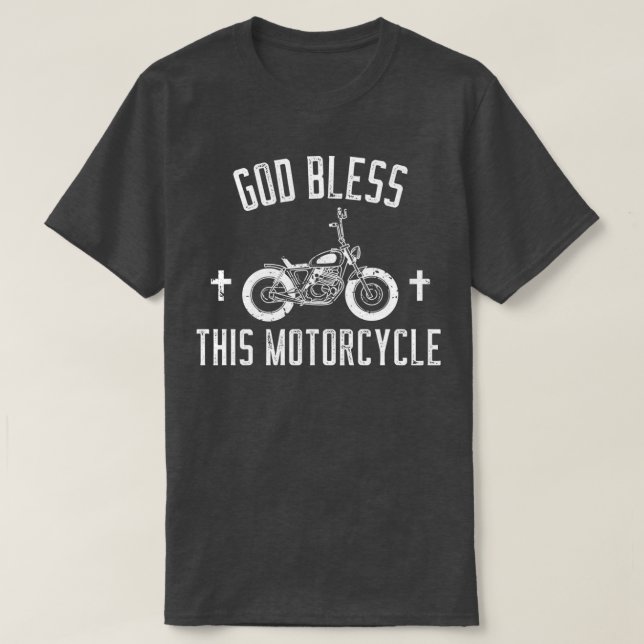 Camiseta Deus abençoe Este Motociclo (Frente do Design)