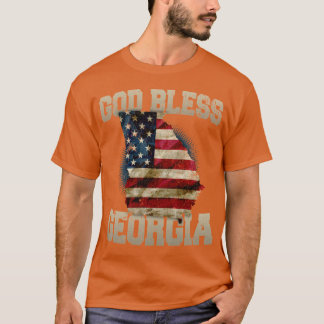 Camiseta Deus abençoe Georgia Orgulhoso Forte Design Incrí