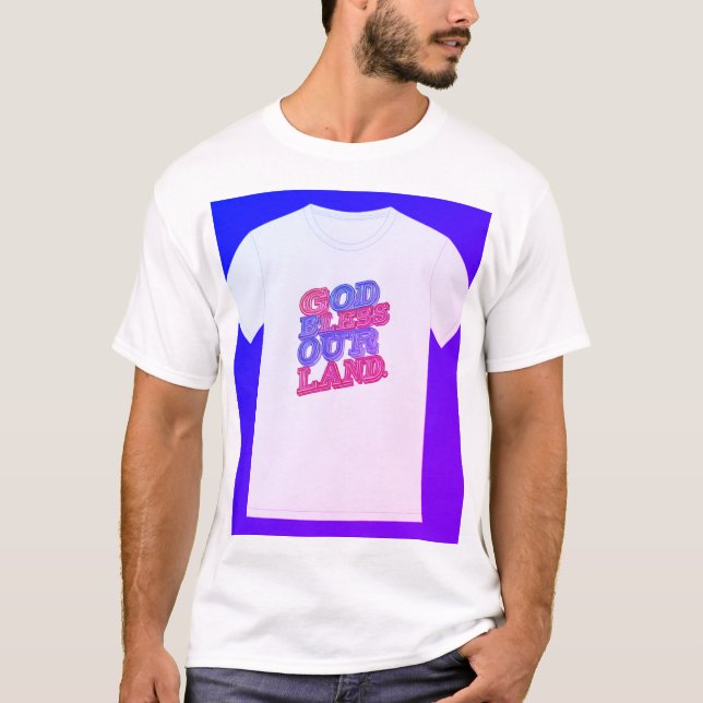 Camiseta "Deus abençoe Nossa Terra." (Frente)