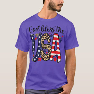 Camiseta Deus abençoe O Patriótico 4º De J, Bandeira Americ
