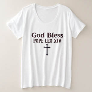 Camiseta Deus abençoe Papa Leo XIV