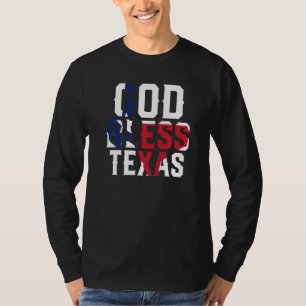 Camiseta Deus abençoe texano patriótico Texas Flag Orud Tex