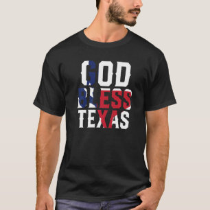 Camiseta Deus abençoe texano patriótico Texas Flag Orud Tex