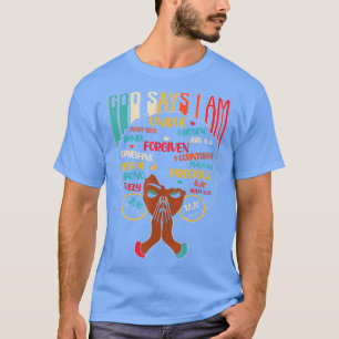 Camiseta Deus Africano Diz Que Sou Pela Mulher Dourada Mãe
