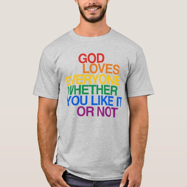 CAMISETA DEUS AMA A TODOS (Frente)
