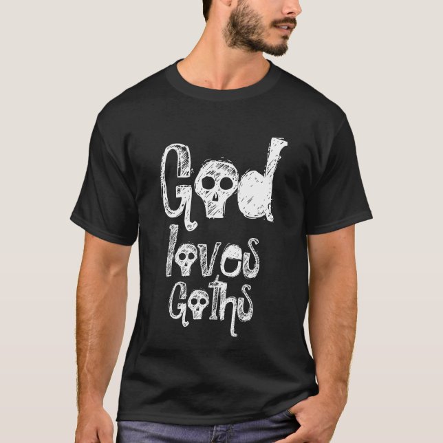 Camiseta Deus ama Góticos (Frente)