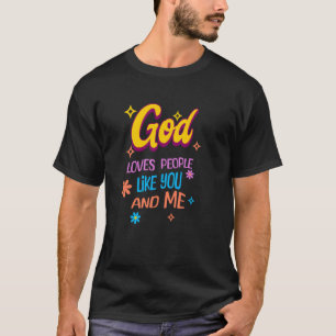 Camiseta Deus ama Pessoas como você e eu