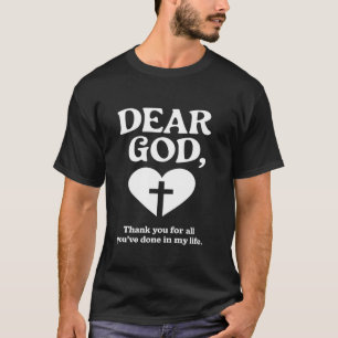 Camiseta Deus Amado Obrigado Por Tudo Fé Cristã