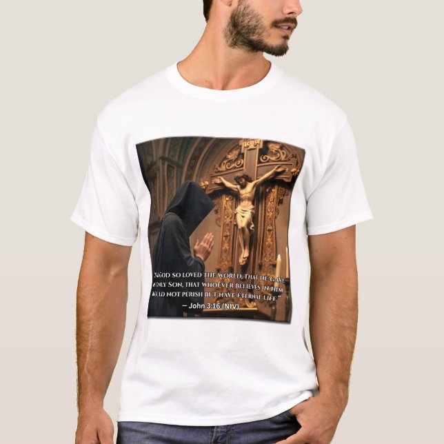 Camiseta Deus amou tanto o mundo (Frente)