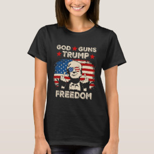 Camiseta Deus arma a liberdade republicana conservadora rep