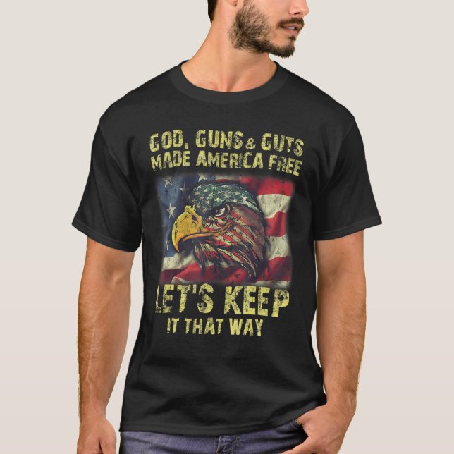 Camiseta Deus Armas E Guias Fizeram Com Que O Vamos Livre D (Frente)