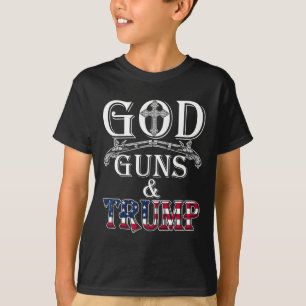 Camiseta Deus Armas e segundo de calça Emenda T Shirt Traga