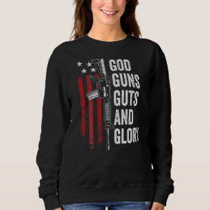Camiseta Deus Armas Glória Patriótica Eua Flag Pro Gun