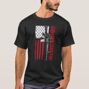 Camiseta Deus Armas País Ar15 Direitos das Armas América se