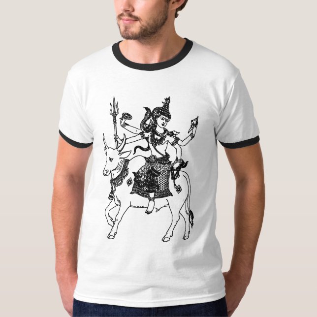 CAMISETA DEUS ASIÁTICO DA ARTE NO BÚFALO DE ÁGUA (Frente)