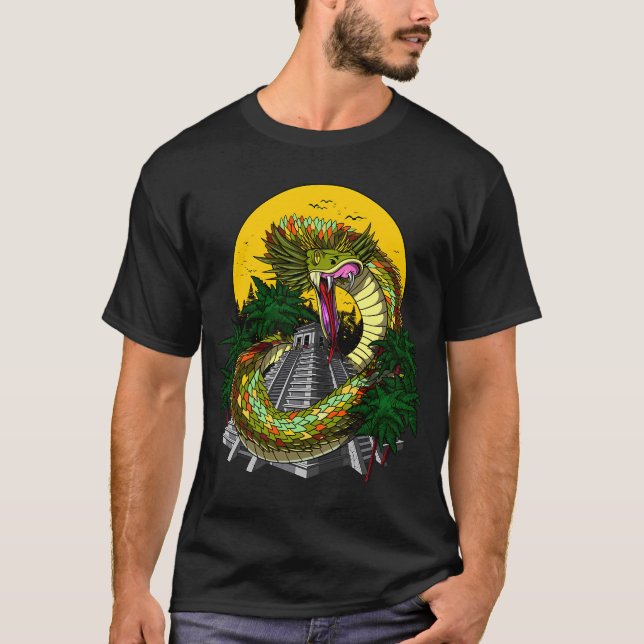 Camiseta Deus Asteca Quetzalcoatl (Frente)