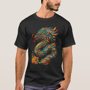 Camiseta Deus Asteca Serpente Emplumada Quetzalcoatl Mexica