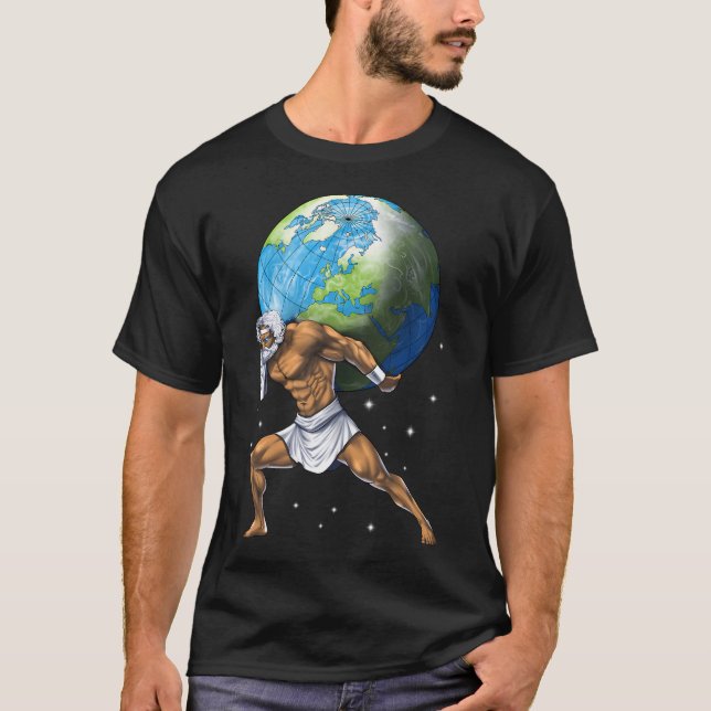Camiseta Deus Atlas da Mitologia Grega (Frente)